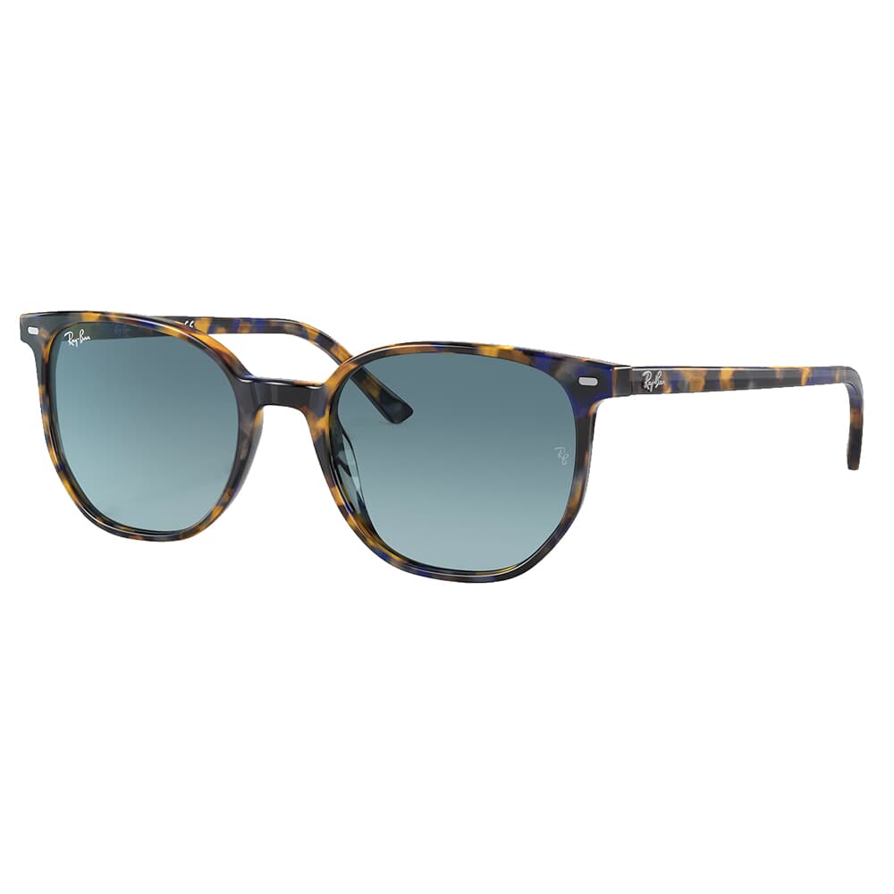 Ray-Ban Elliot Polished Yellow/Blue Havana Sunglasses w/Blue-to-Grey Gradient Lenses 0RB2197-13563M-52