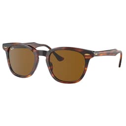 Ray-Ban Hawkeye Polished Striped Havana Sunglasses w/Brown Gradient Polarized Lenses 0RB2298-1292M2-52