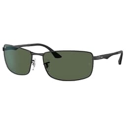Ray-Ban 0RB3498 Polished Black Sunglasses w/G-15 Green Lenses 0RB3498-002/71-61