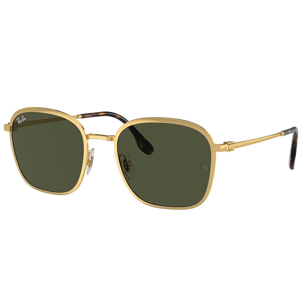 Ray-Ban 0RB3720 Arista Sunglasses w/Green Lenses 0RB3720-001/31-55