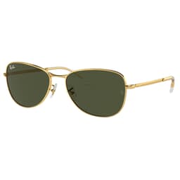 Ray-Ban 0RB3733 Polished Gold Sunglasses w/G-15 Green Lenses 0RB3733-001/31-56