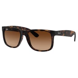 Ray-Ban Justin Matte Havana Sunglasses w/Brown-to-Dark Brown Gradient Lenses 0RB4165-710/13-55