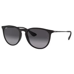 Ray-Ban Erika Matte Black Sunglasses w/Dark Grey-to-Light Grey Gradient Lenses 0RB4171-622/8G-54