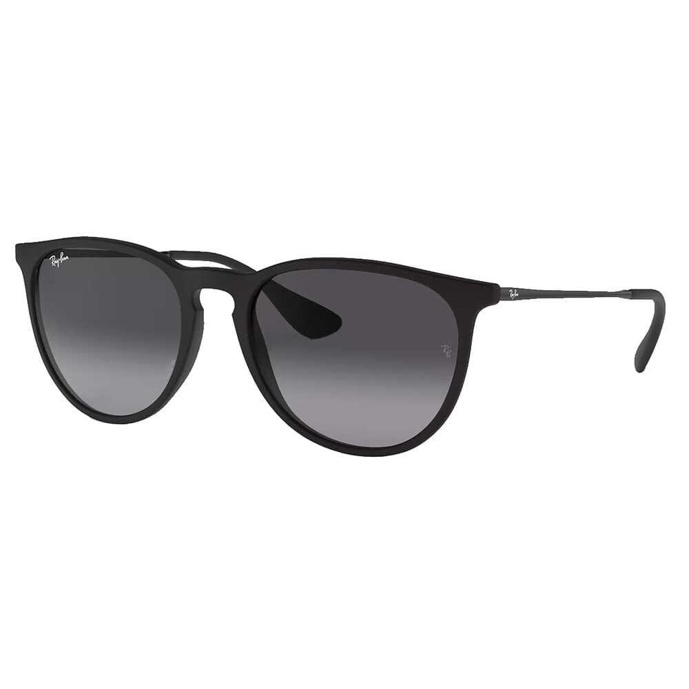 Ray-Ban Erika Matte Black Sunglasses w/Dark Grey-to-Light Grey Gradient Lenses 0RB4171-622/8G-54
