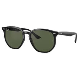 Ray-Ban 0RB4306 Polished Black Sunglasses w/G-15 Green Lenses 0RB4306-601/71-54