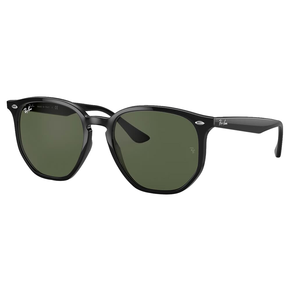 Ray-Ban 0RB4306 Polished Black Sunglasses w/G-15 Green Lenses 0RB4306-601/71-54
