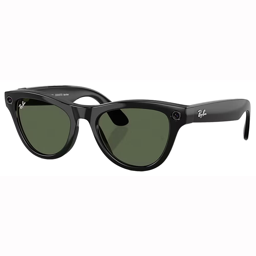 Ray-Ban Meta Skyler Shiny Black Polar G15 Green 0RW4010-601/9A