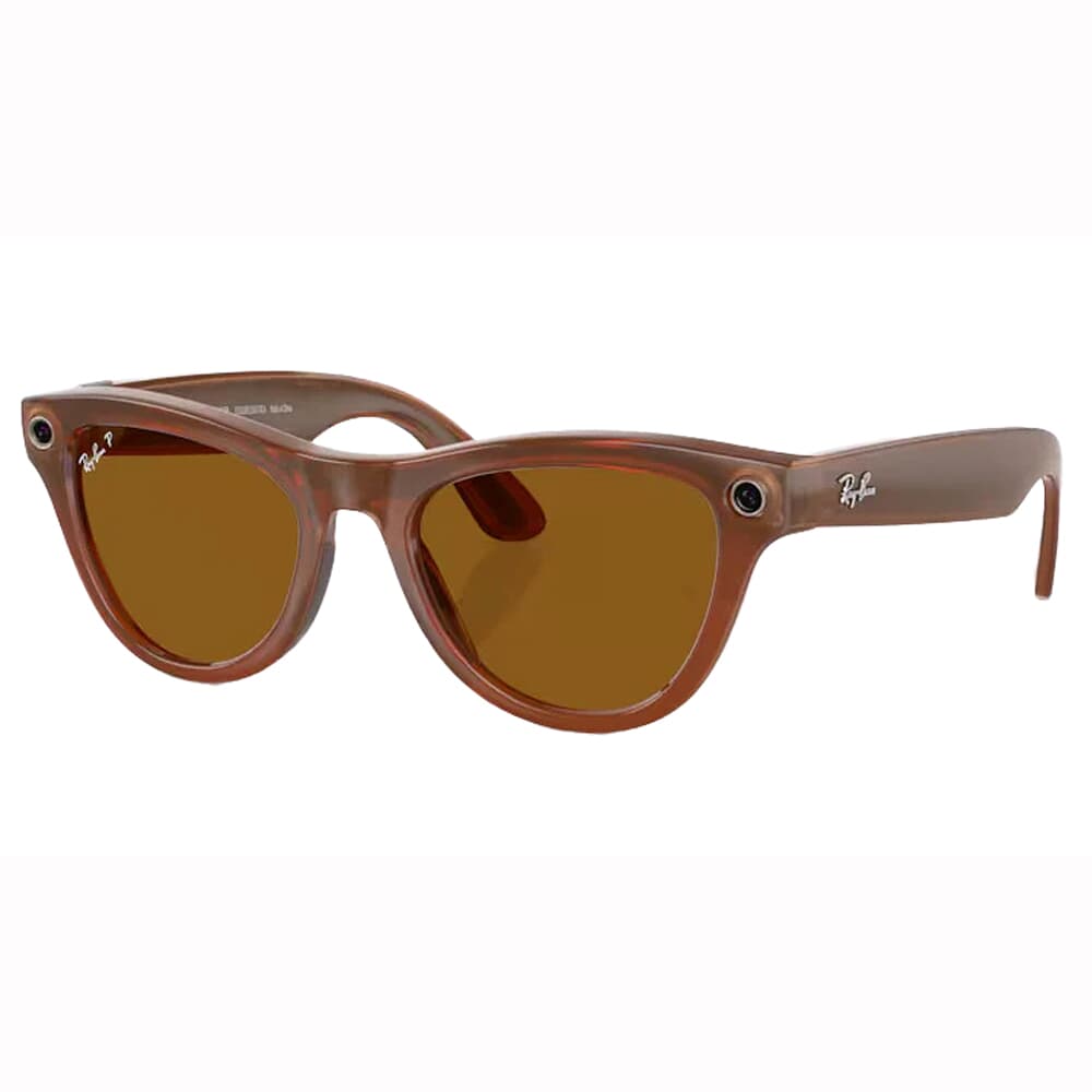 Ray-Ban Meta Skyler Shiny Caramel trasp Polar Brown 0RW4010-670683