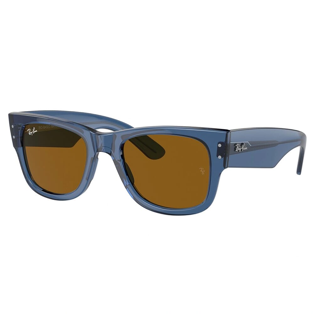 Ray-Ban Mega Wayfarer Limited Transparent Blue Sunglasses w/Brown Lenses 0RB0840S-668073-51