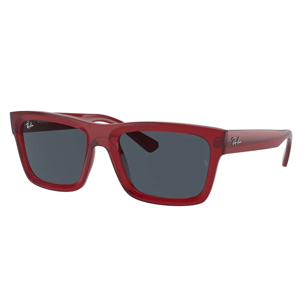 Ray-Ban 0RB4396 Transparent Red Sunglasses w/Dark Gray Lenses 0RB4396-667987-54
