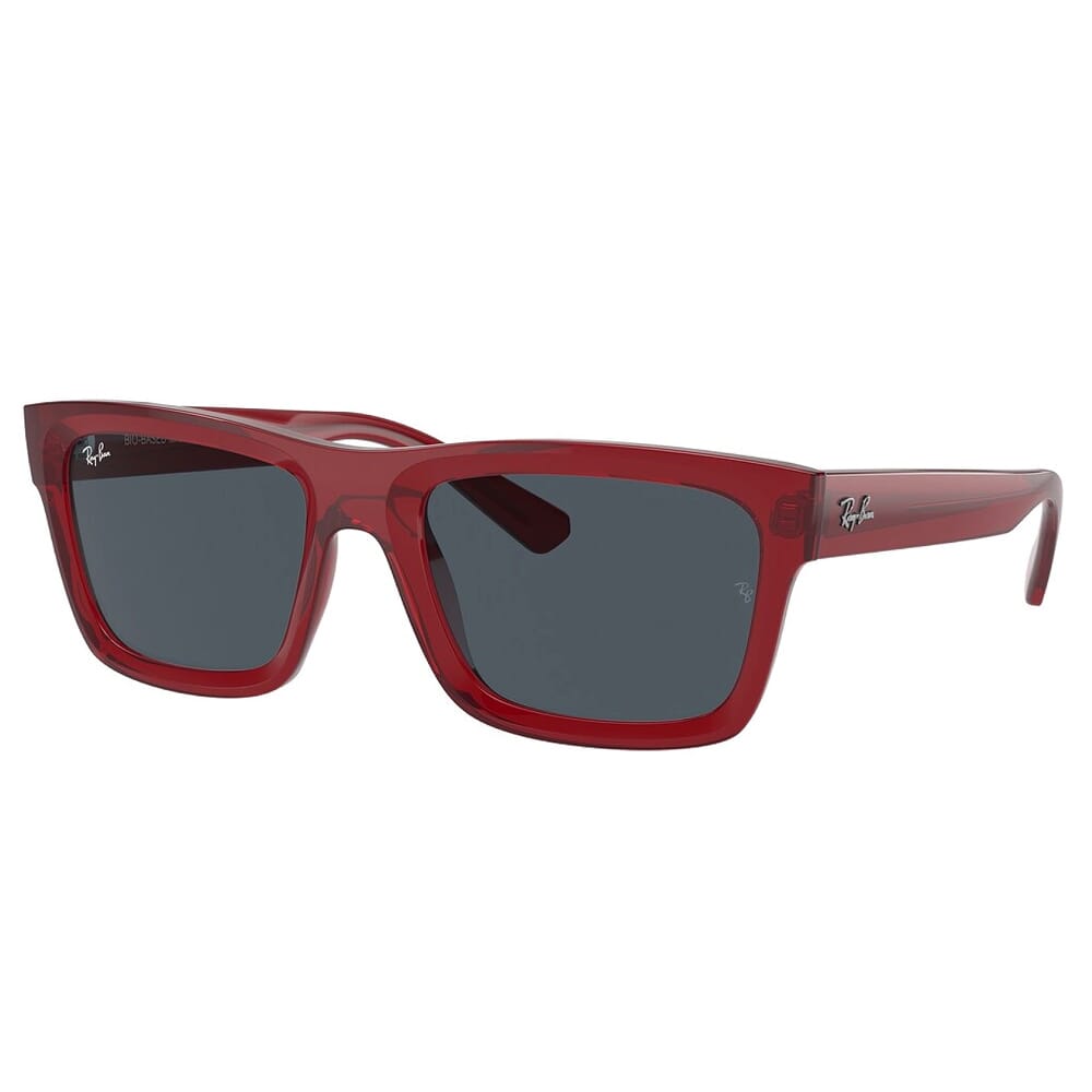 Ray-Ban 0RB4396 Transparent Red Sunglasses w/Dark Gray Lenses 0RB4396-667987-57