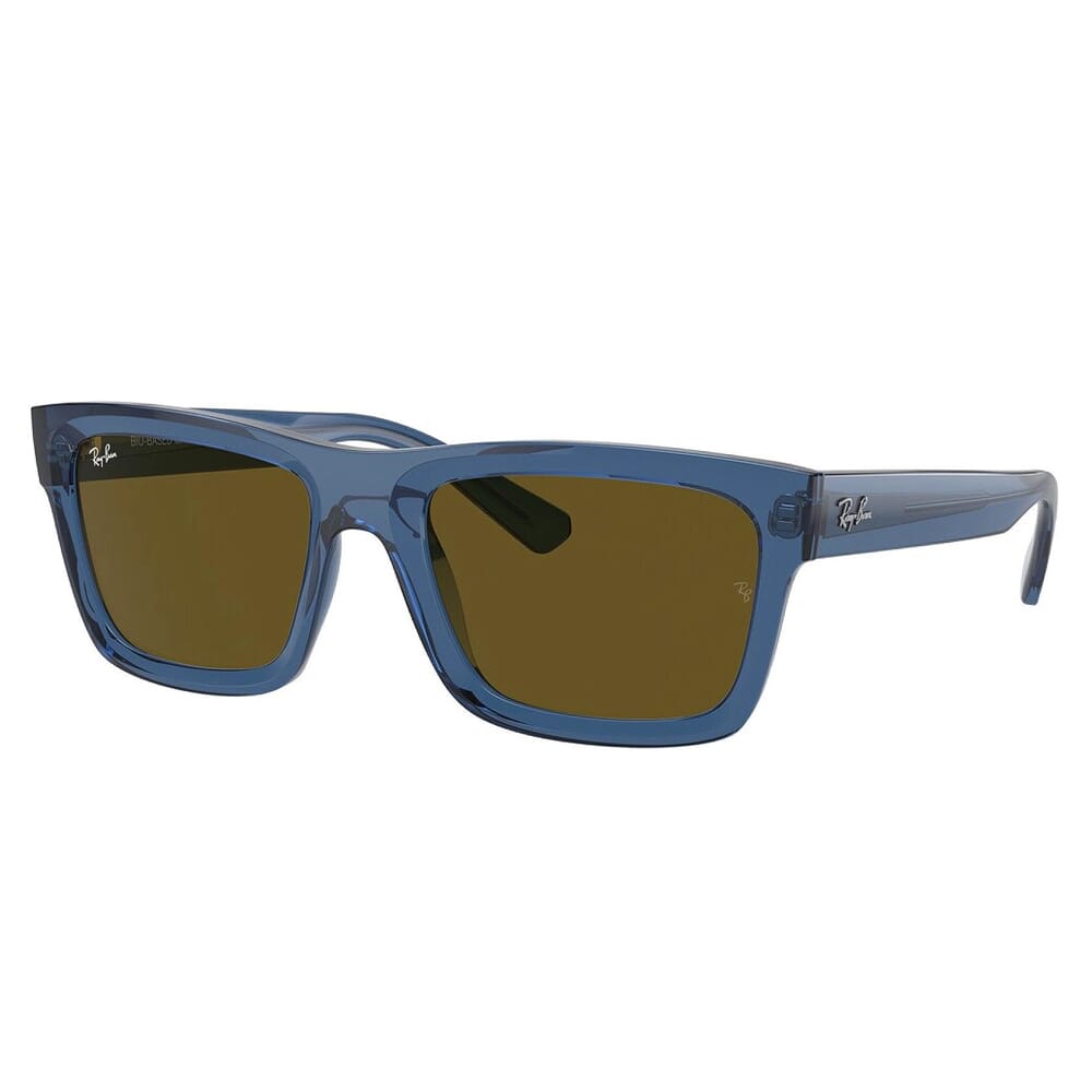 Ray-Ban 0RB4396 Transparent Dark Blue Sunglasses w/Dark Brown Lenses 0RB4396-668073-54