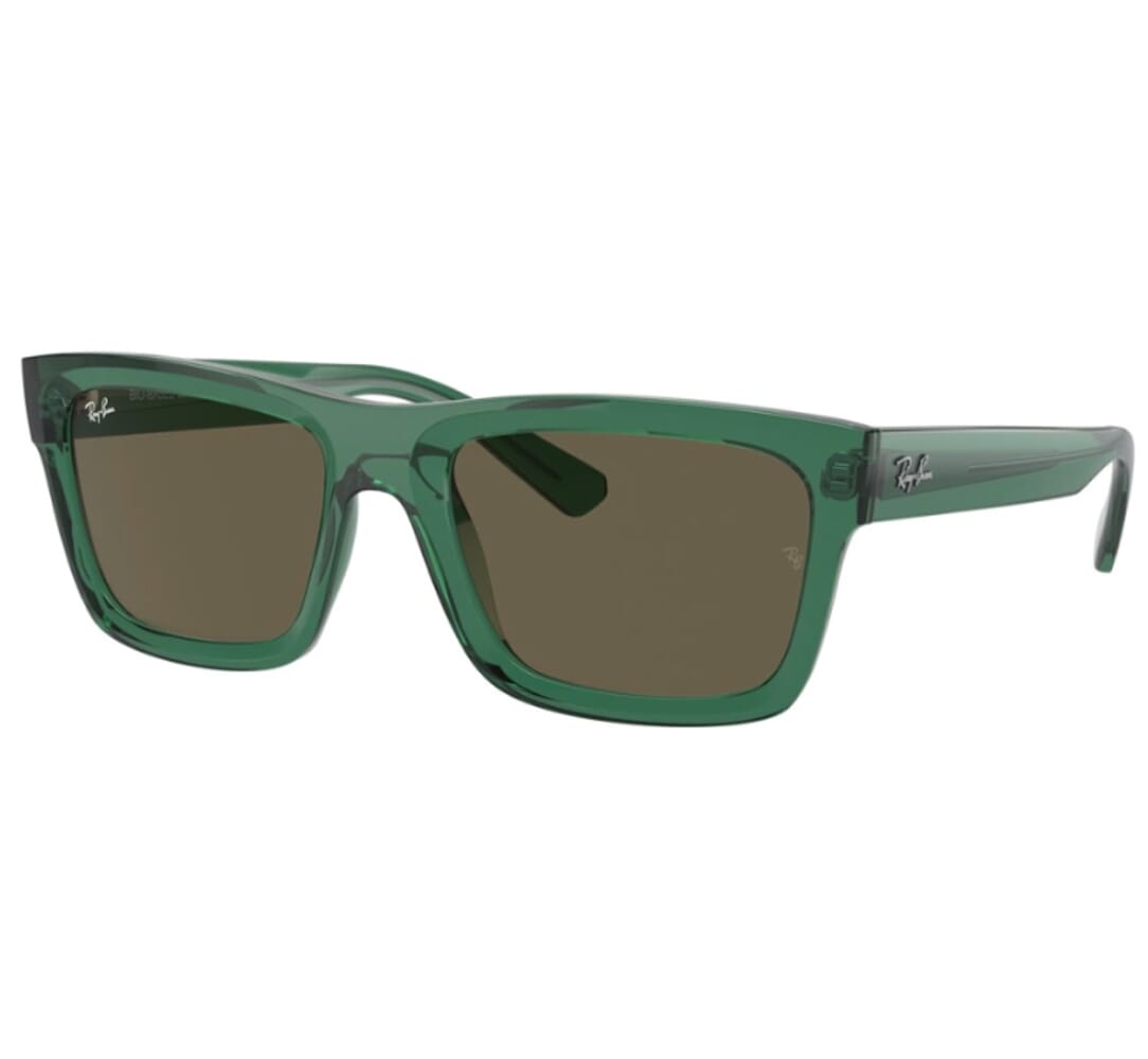 Ray-Ban 0RB4396 Transparent Green Sunglasses w/Brown Lenses 0RB4396-6681/3-57