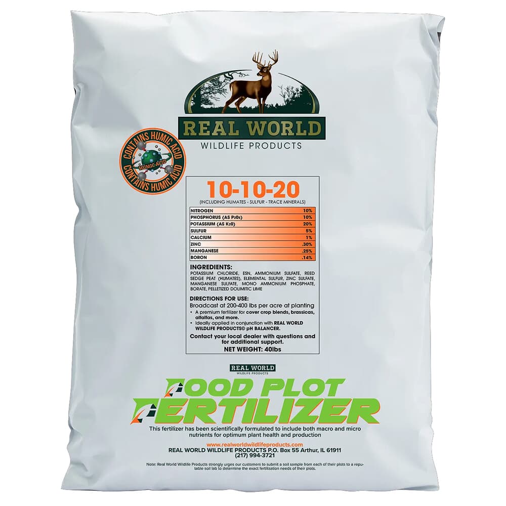 Real World Wildlife Products 10-10-20 Feritlizer 40lb Bag 10-10-20-FERTILIZER-40LB