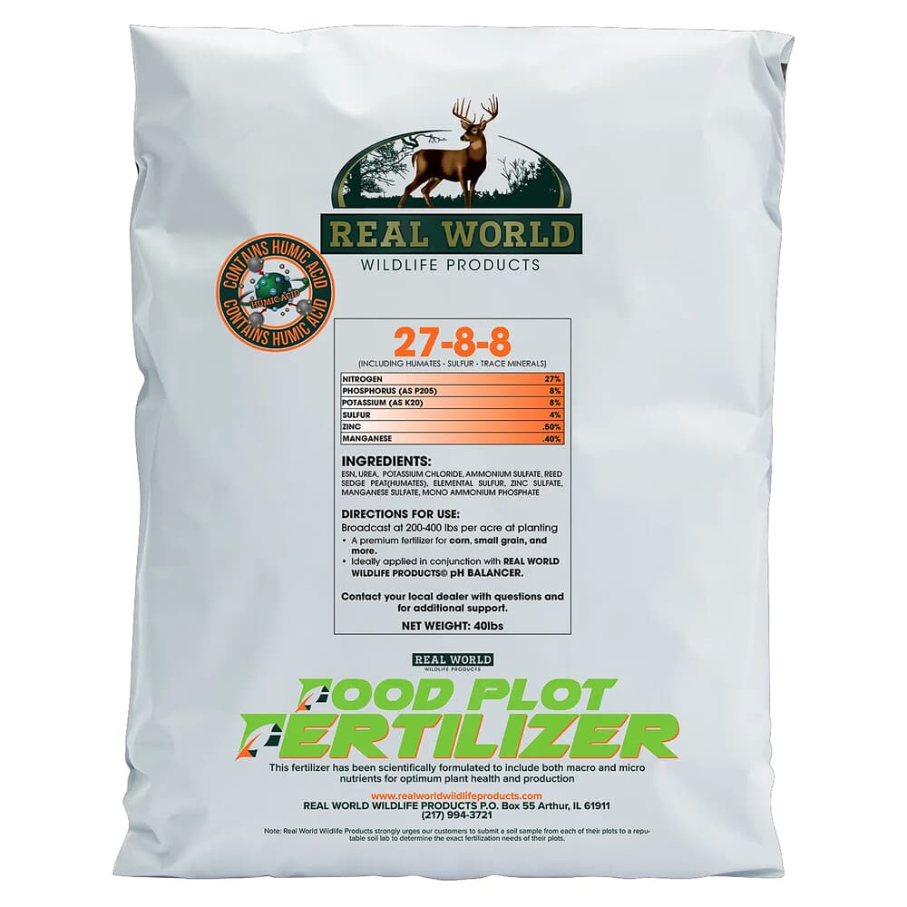 Real World Wildlife Products 27-8-8 Fertilizer 40lb Bag 27-8-8-FERTILIZER-40LB