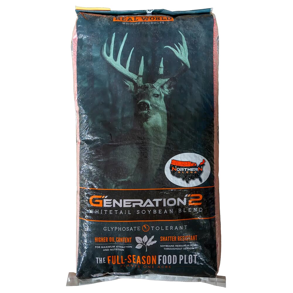Real World Wildlife Products Whitetail Northern Soybean Blend 1 Acre, 50lb Bag NORTHERN-SOYBEAN-BLEND-50LB
