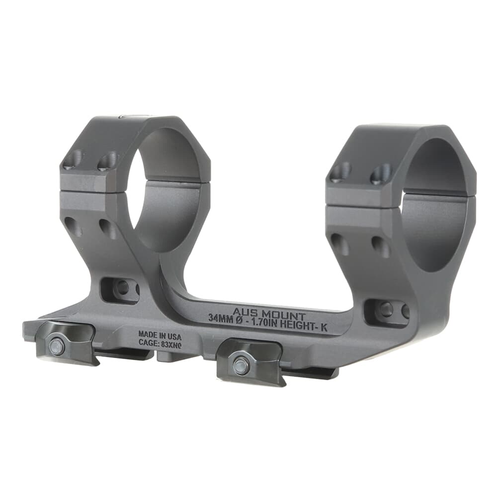 Reptilia AUS 34mm 1.70&quot; Short Black Optic Mount 100-248