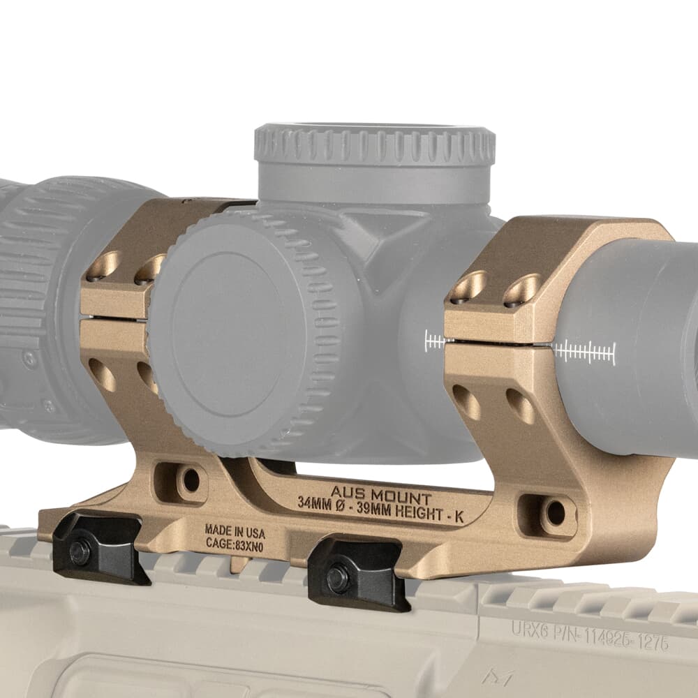 Reptilia AUS 34mm 1.53&quot; Short FDE Optic Mount 100-251