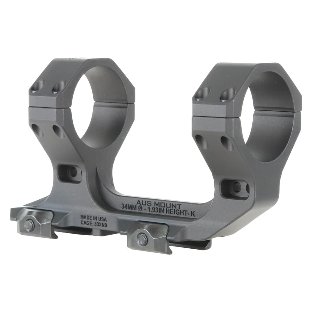 Reptilia AUS 34mm 1.93&quot; Short Black Optic Mount 100-252