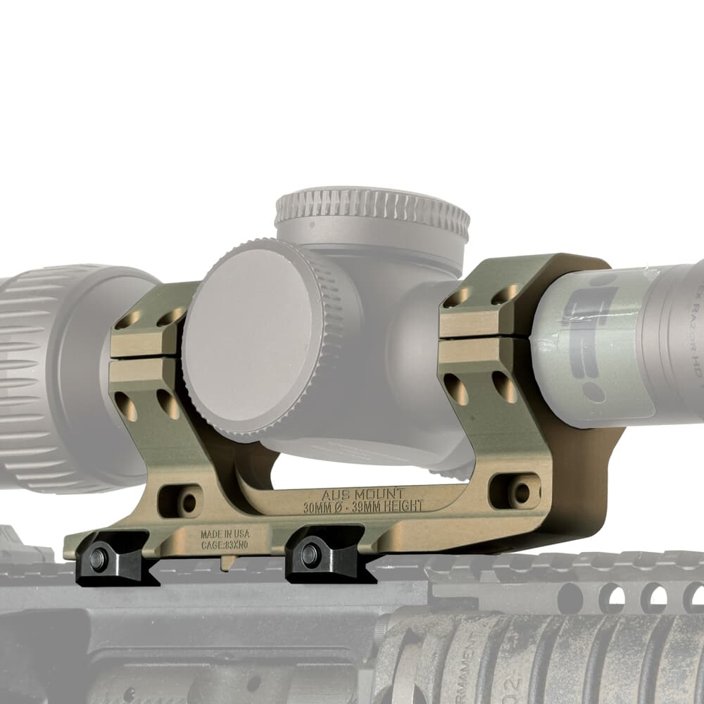 Reptilia AUS 30mm 1.54&quot; Clear Anodized Scope Mount 100-118