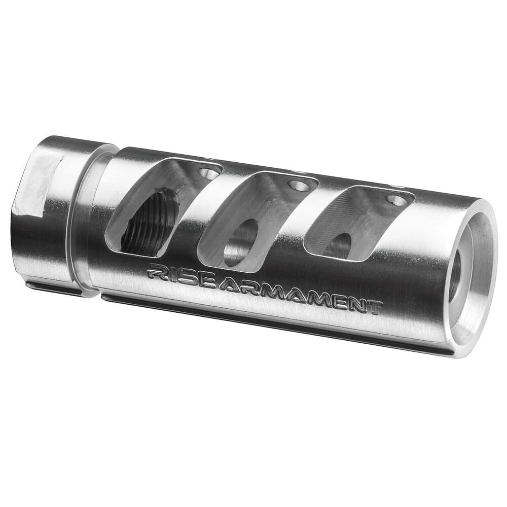 RISE Armament RA-701 .30 Cal Stainless Steel Compensator RA-701-308-SLVR