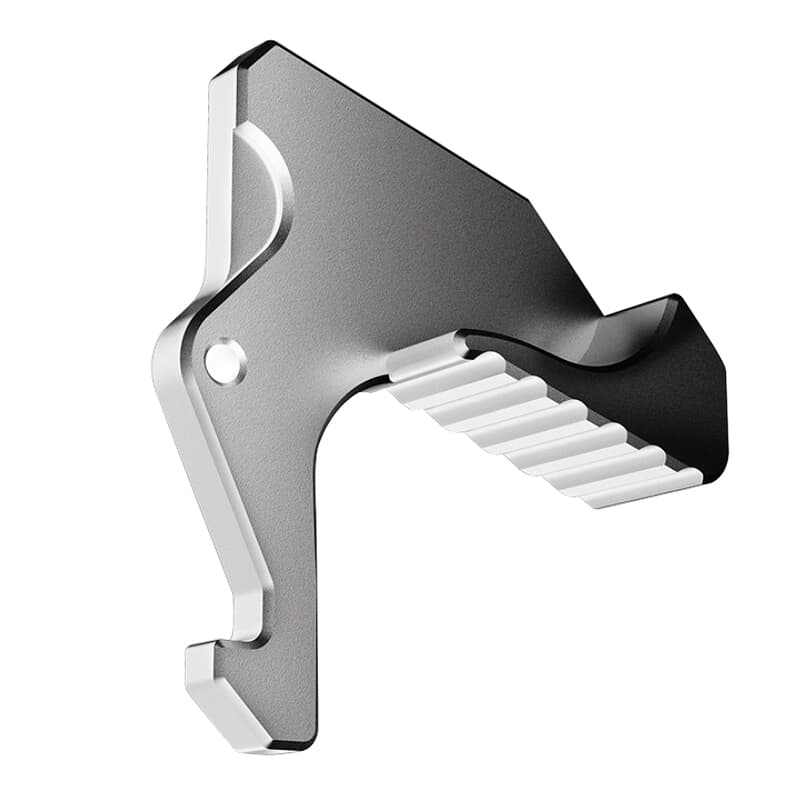 RISE Armament RA-212GI Silver Extended AR Charging Handle Latch RA-212GI-SLVR