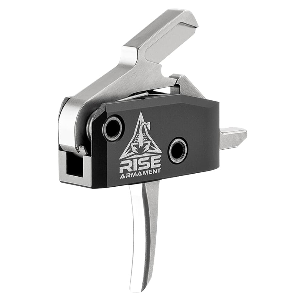 RISE Armament RA-434 HPT Single-Stage 3.5lbs Silver High-Performance Trigger w/Anti-Walk Pins RA-434-SLVR-AWP