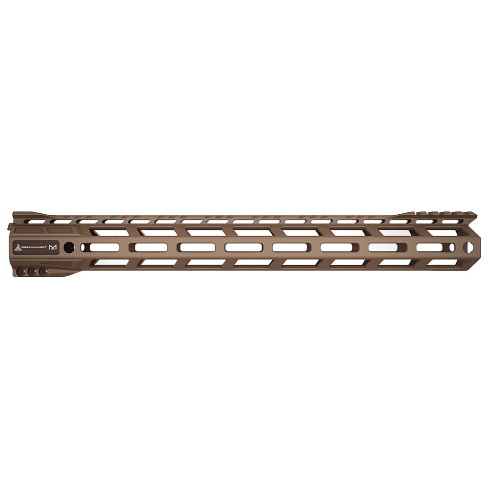 RISE Armament RA-905 15&quot; FDE Skeletonized AR-15 M-LOK Handguard RA-905-150-FDE