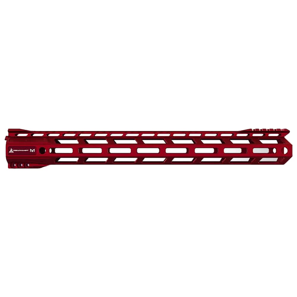 RISE Armament RA-905 15&quot; RISE Red Skeletonized AR-15 M-LOK Handguard RA-905-150-RR