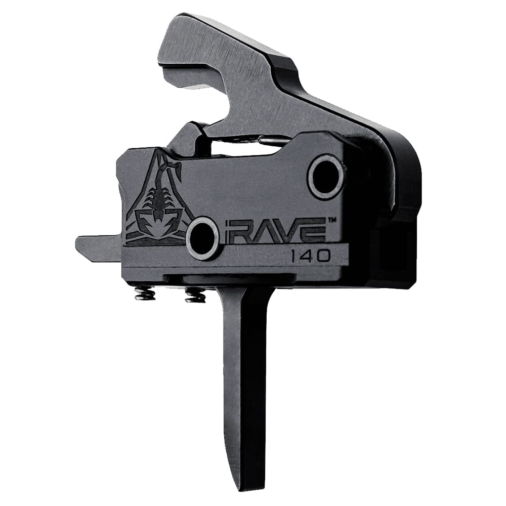 RISE Armament Rave 140 SST Gen 2 Single-Stage Flat 3.5lb Super Sporting Trigger w/Anti-Walk Pins T017F-BLK
