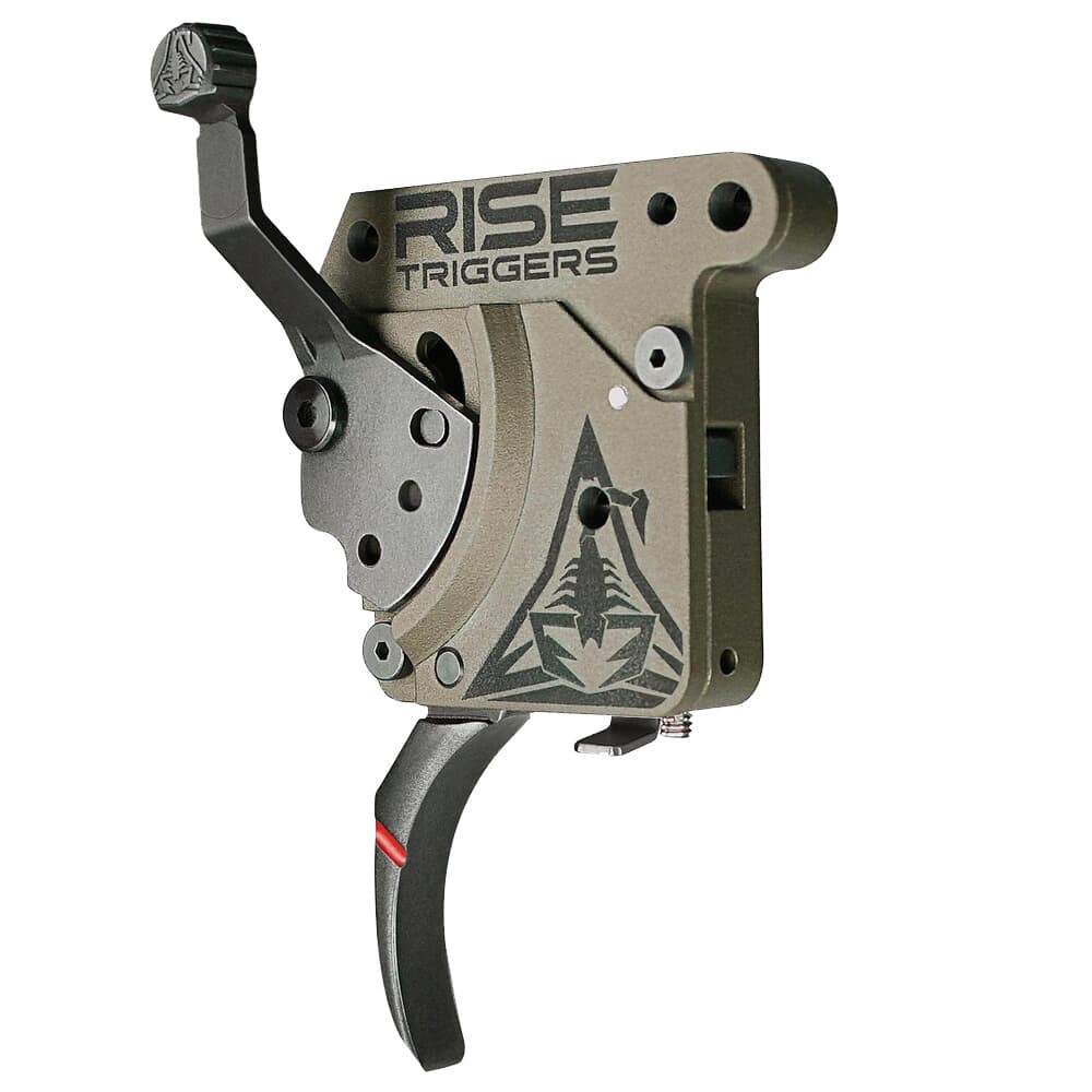 RISE Armament Reliant Pro Curved 1-3 lbs FDE/Black Trigger w/Bolt Release RA-735-C-BC