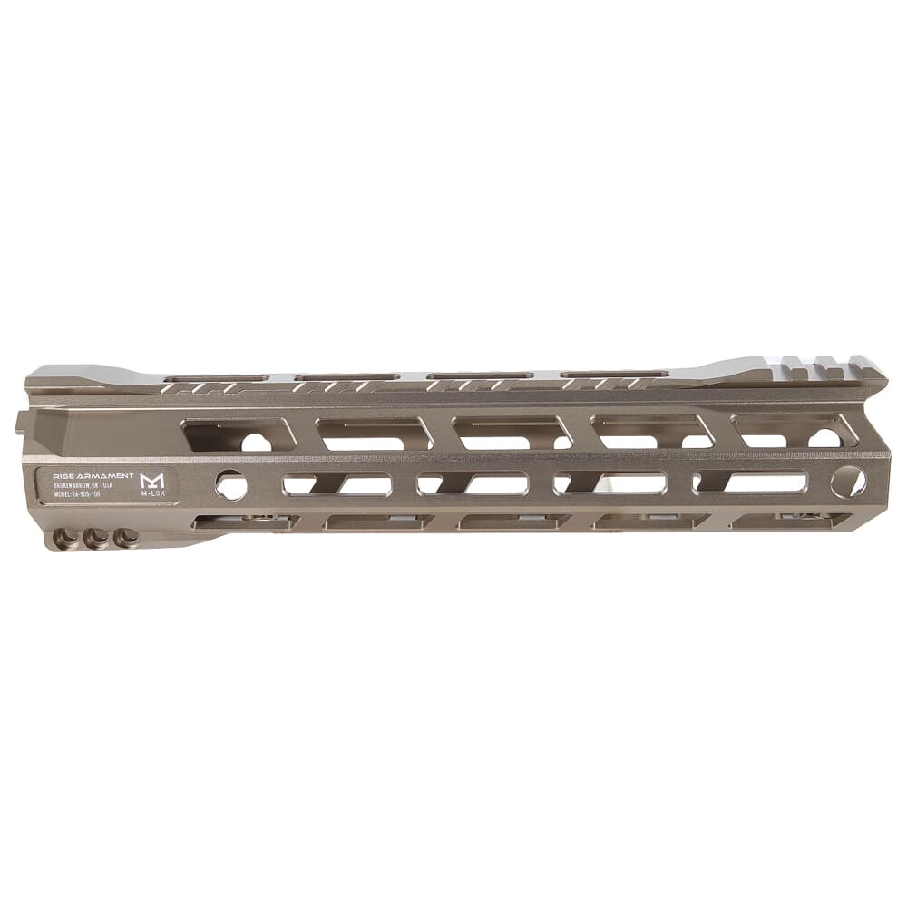RISE Armament RA-905 10&quot; Spartan Bronze Skeletonized AR-15 M-LOK Handguard RA-905-100-SB