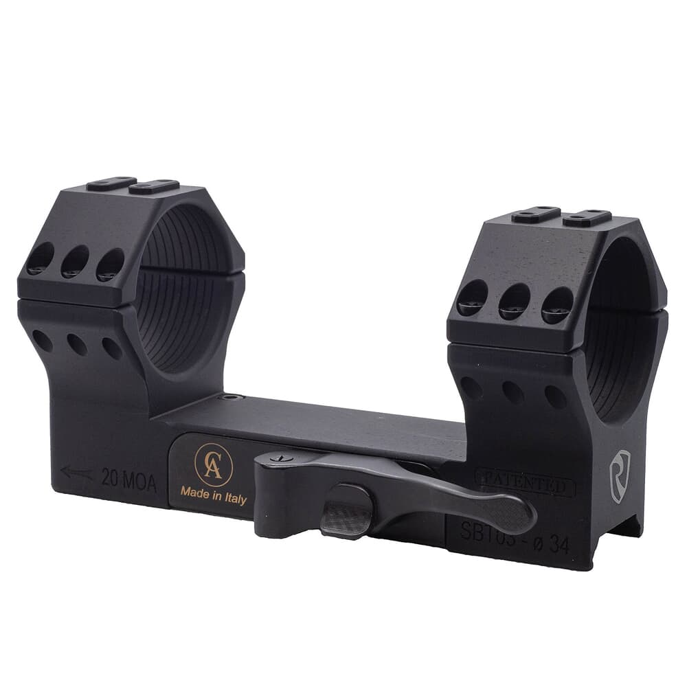 Riton Optics 34mm 0MOA Picatinny Precision Quick-Detach Scope Mount XRC34QD23