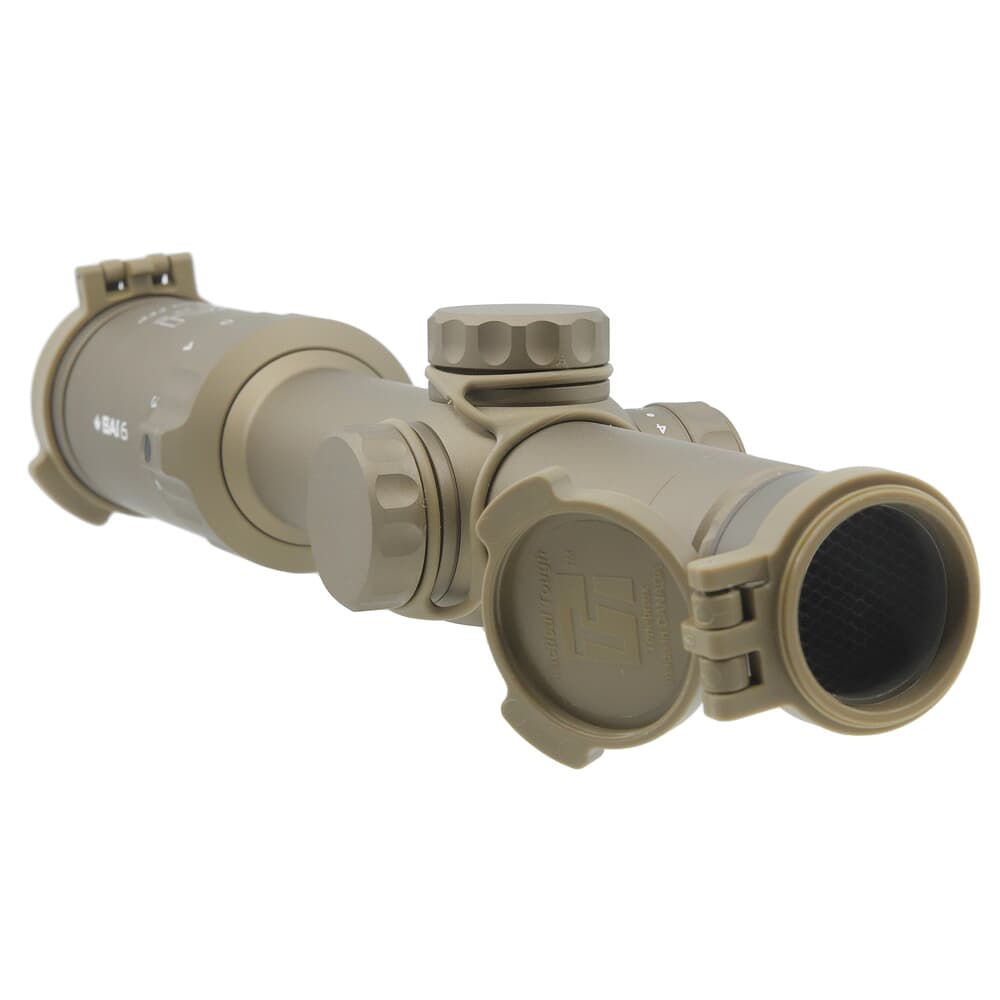 SAI Optics SAI 6 1-6x24mm .1 MRAD FFP 7.62 BDC Rapid Aiming Feature FDE Riflescope RNG16-T170-C20