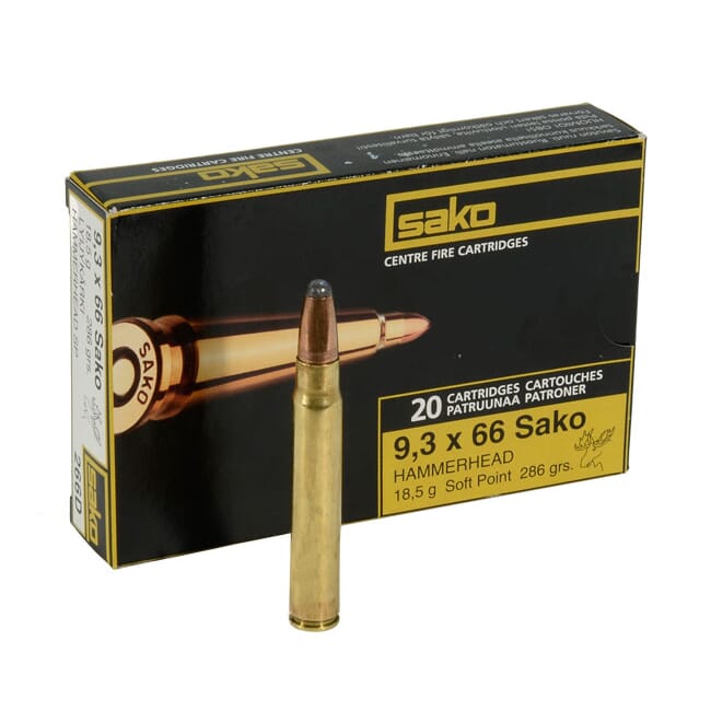 Sako 9.3x66 Sako 286gr Hammerhead Rifle Ammunition for sale ...
