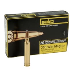 Sako 300 WIn Mag 220gr Hammerhead Rifle Ammunition