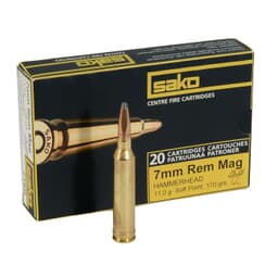 Sako 7mm Rem Mag 170gr Hammerhead Rifle Ammunition