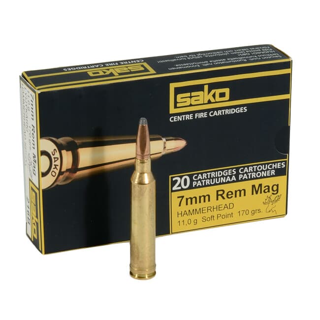 Sako 7mm Rem Mag 170gr Hammerhead Rifle Ammunition