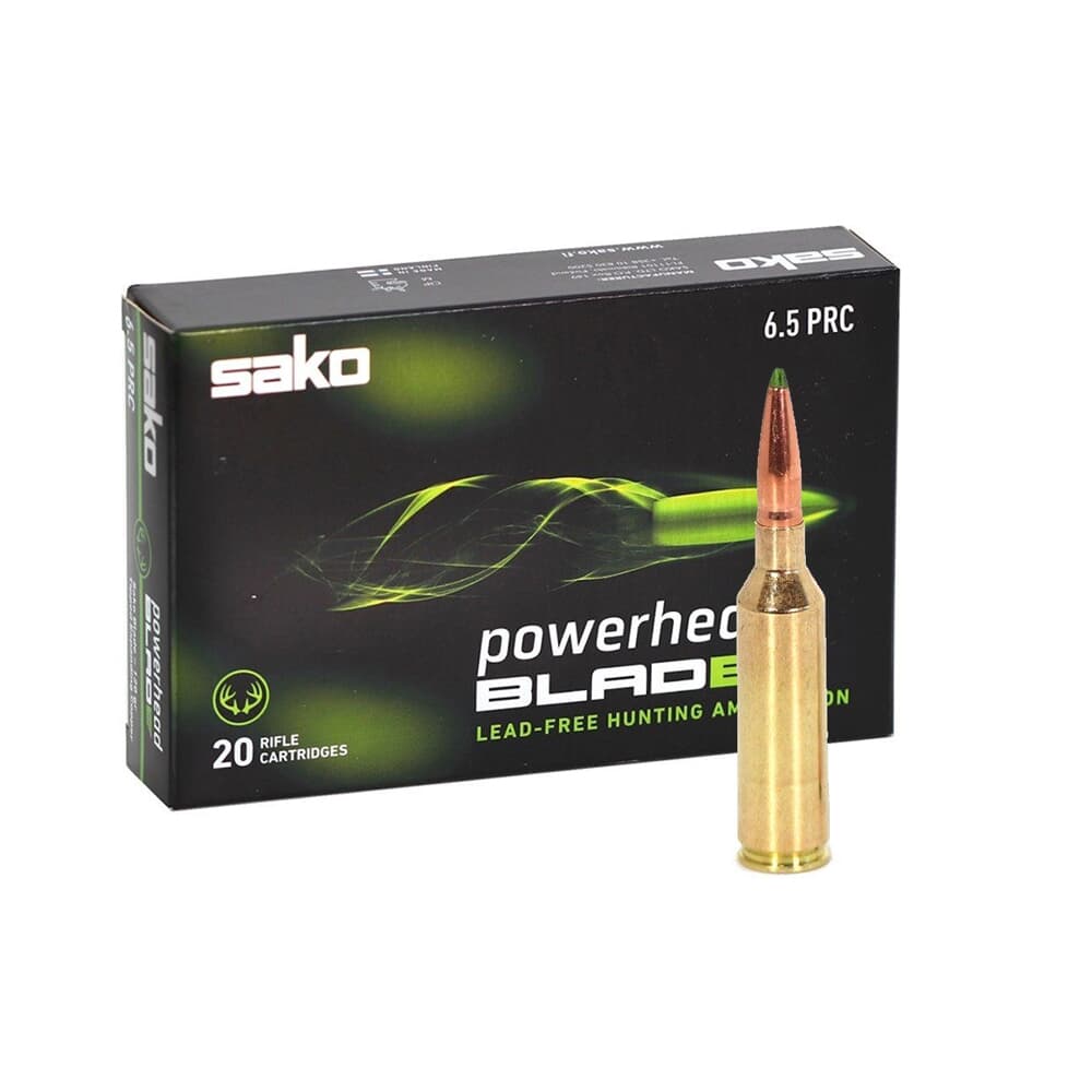 Sako Powerhead Blade 6.5 PRC 120gr Ammunition 20/Box JAS-PHB65PRC/120B