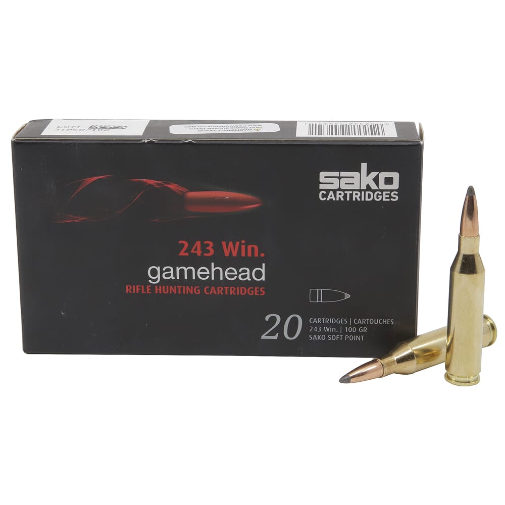 Sako Gamehead .243 Win 100gr Ammunition Box of 20 C615113ESA10XBX