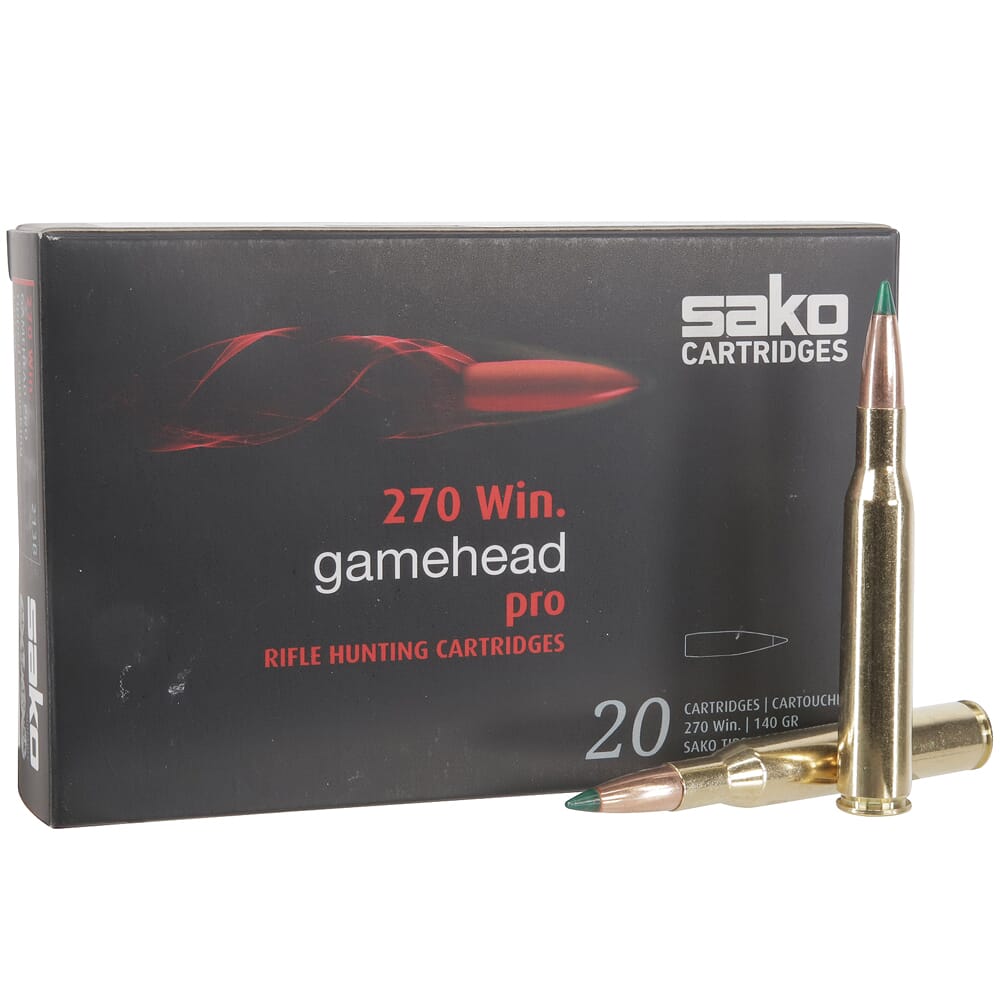 Sako Gamehead Pro .270 Win 140gr Ammunition Case of 200 C621213BSA10X