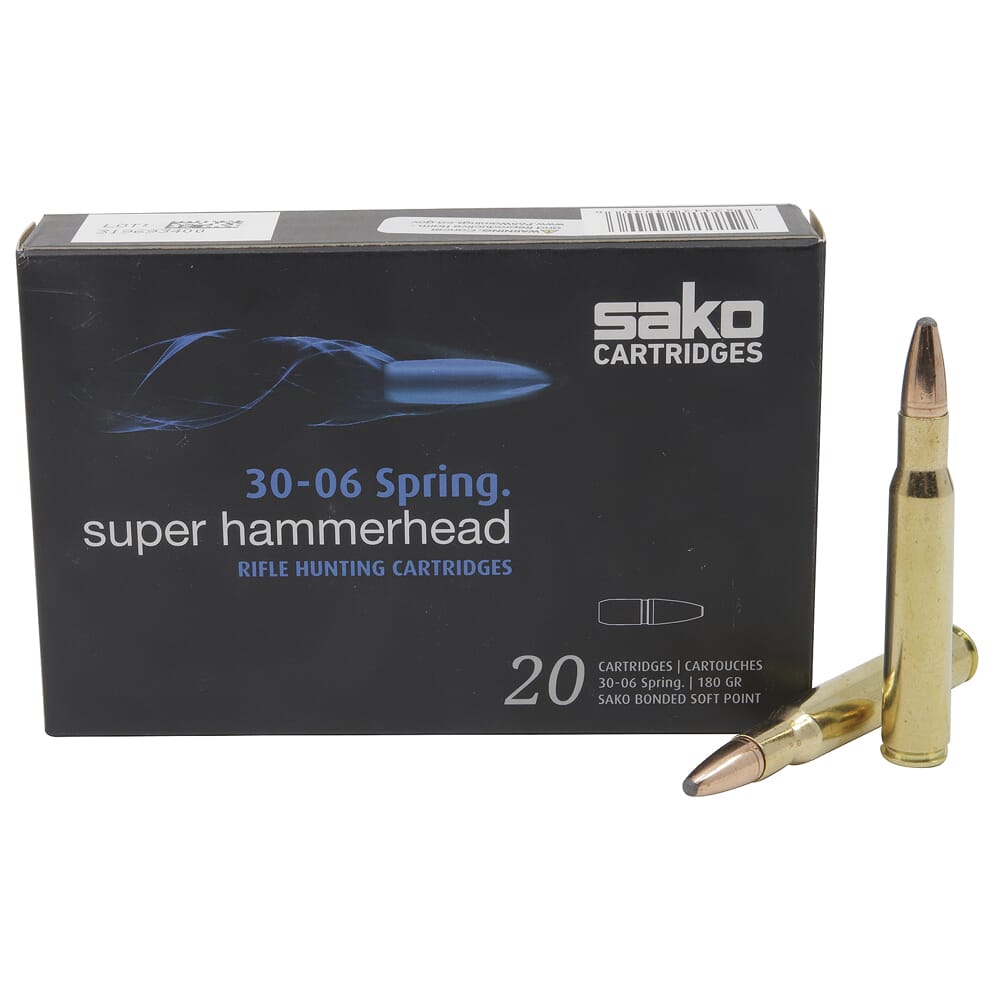 Sako Super Hammerhead .30-06 Sprg 180gr Ammunition Box of 20 C631236ASA10XBX