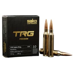 Sako TRG Precision .338 Lapua Mag 300gr Hollow Point Boat Tail Ammunition Case of 100 C644300FSB10X
