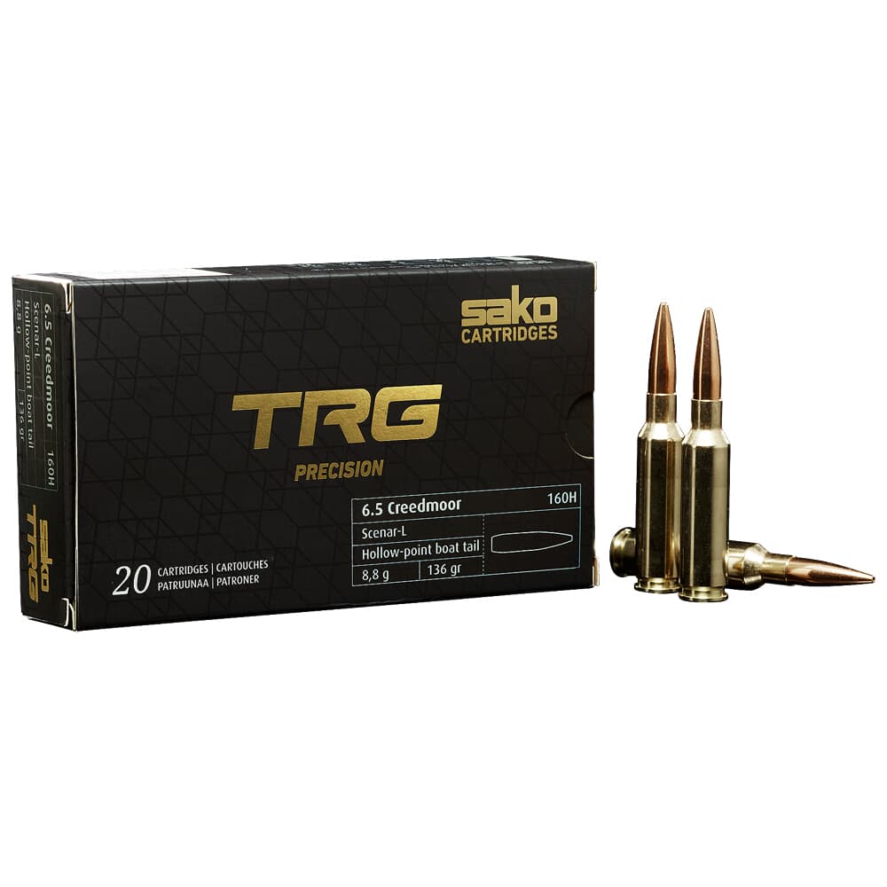 Sako TRG Precision 6.5 Creedmoor 136gr Hollow Point Boat Tail Ammunition Case of 200 C663160HSA10X