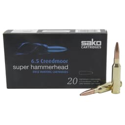 Sako Super Hammerhead 6.5 Creedmoor 140gr Ammunition Box of 20 C663436HSA10XBX