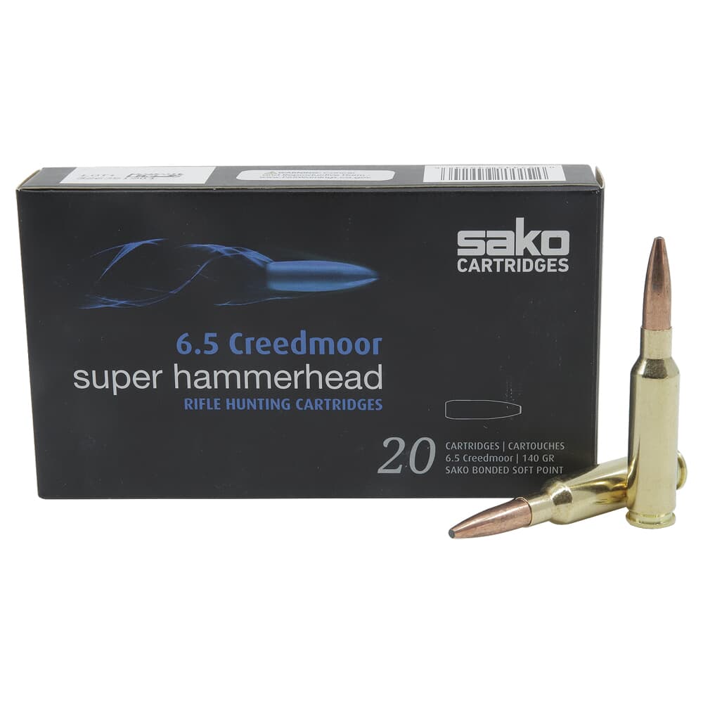 Sako Super Hammerhead 6.5 Creedmoor 140gr Ammunition Box of 20 C663436HSA10XBX