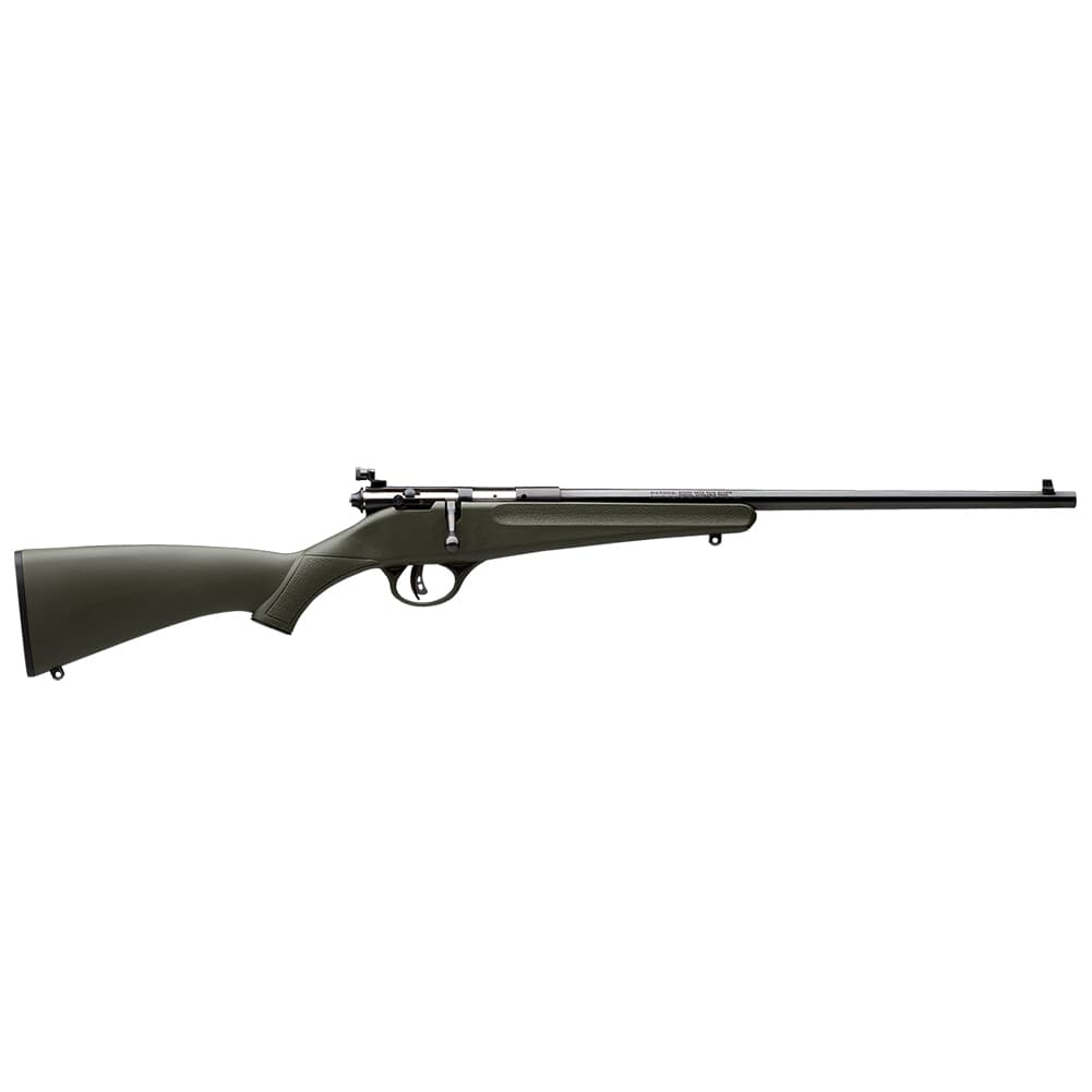 Savage Arms Rascal Youth .22 LR 16.1&quot; 1:16&quot; Blued Bbl Green Synthetic Single Shot Rifle 13790