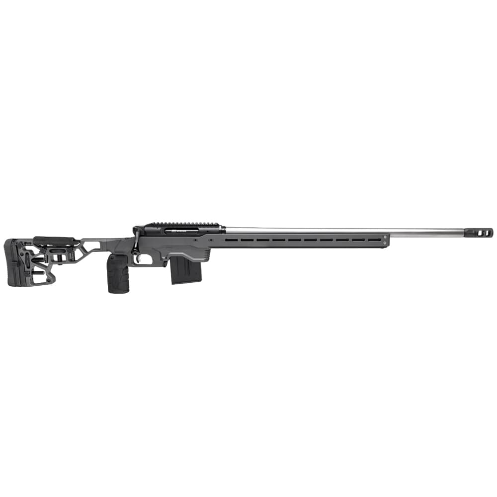 Savage Arms IMPULSE Elite Precision .338 Lapua Mag 30&quot; 1:9.3&quot; 5/8x24 Bbl Gray/Stainless BA Rifle w/(1) 5rd Mag &amp; MDT ACC Chassis 57893