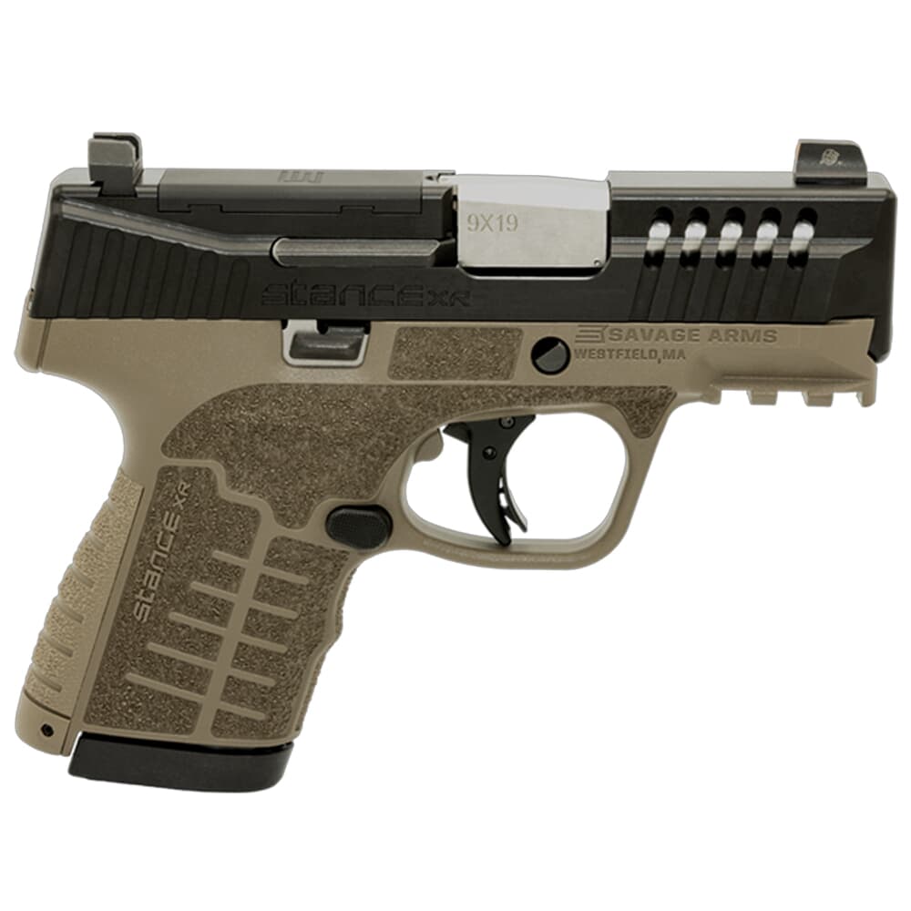 Savage Arms Stance XR MC9 9mm 3.2&quot; 1:10&quot; Bbl FDE Semi-Auto Pistol w/Night Sights 67065
