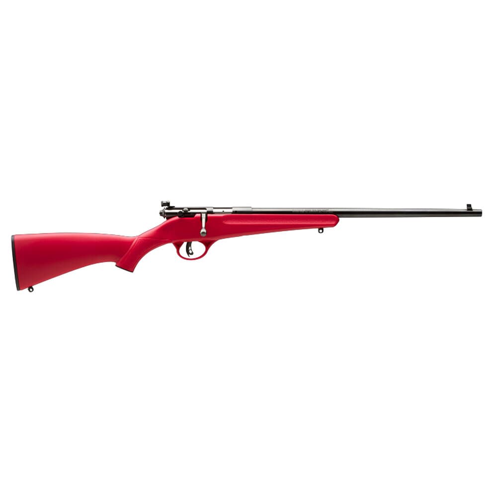 Savage Arms Rascal Youth .22 LR 16.1&quot; 1:16&quot; Blued Bbl Red Synthetic Single Shot Rifle 13795